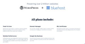 Bluehost Hosting plans